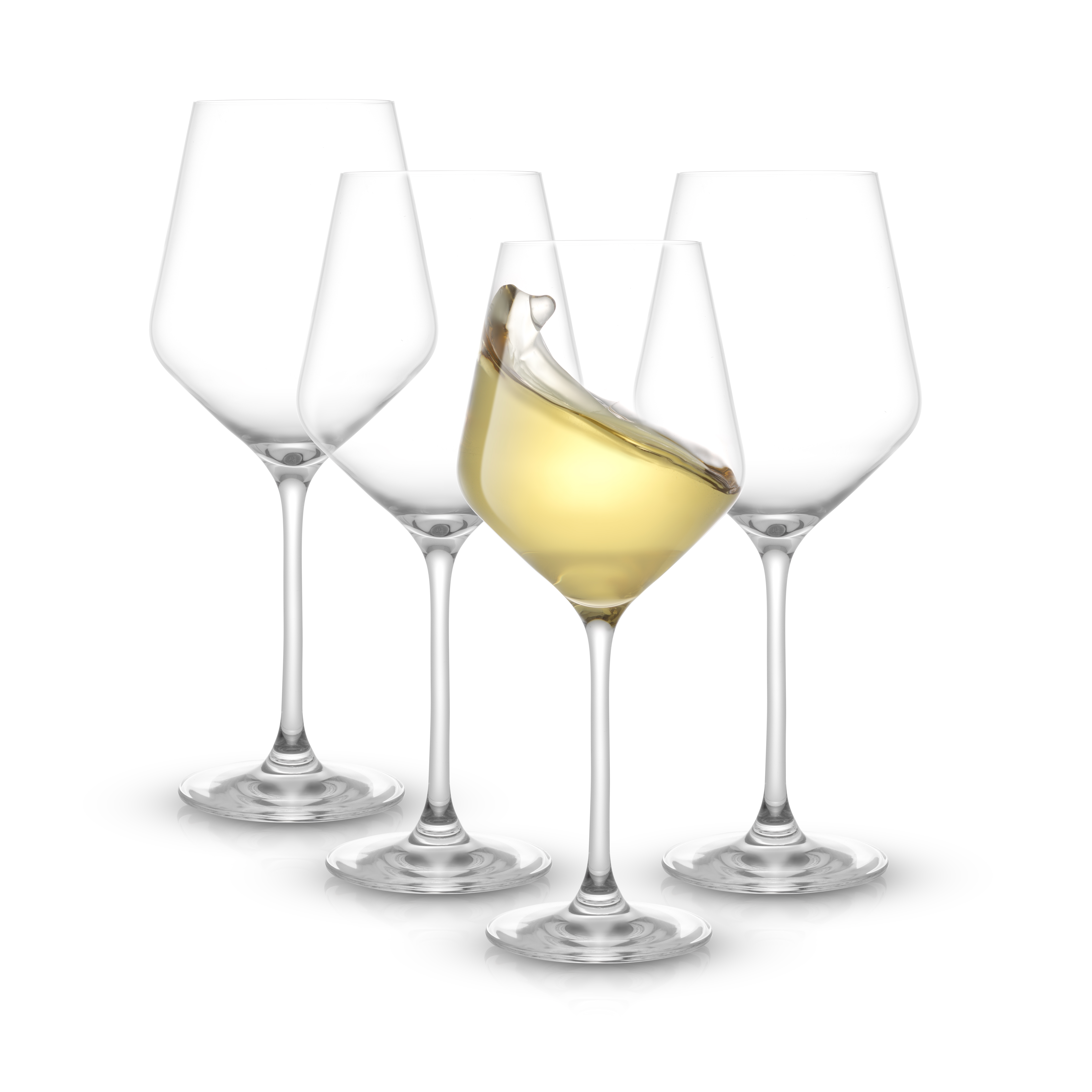 JoyJolt Layla Crystal White Wine Glasses Set of 4 - Stemmed Wine Glasses Set - image 4 of 8