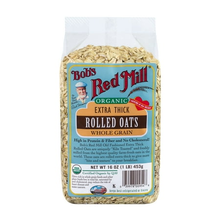 oats mill bobs rolled thick organic oz bob walmart