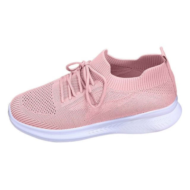 asddcavvf Ladies Flyweaving Mesh Sports Casual Socks Shoes Breathable Plus Size Lightweight Running
