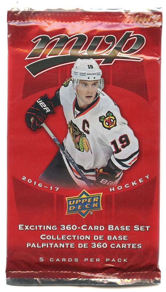 NHL 201617 MVP Hockey Trading Card Pack