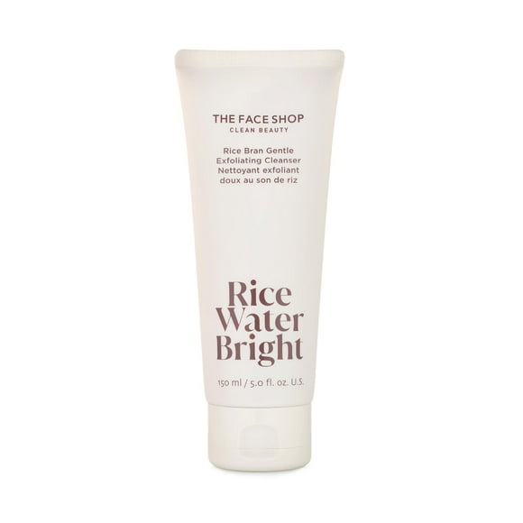 Limpiador The Face Shop, agua de arroz, exfoliante brillante y salvado de arroz
