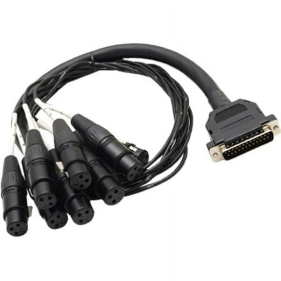 Seismic Audio SA-DB8XF3, DB25 to 8 Channel XLR Female 3 Feet