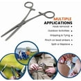 thumbnail image 5 of Fisherman Father Fishing Pliers Stainless Steel Locking Forceps Multi Function Fishing Equipment Fly Fish Tying Pliers Suitable For Salwater, Fresh Water Fishing Outdoor Use Father's Day Unique Gift, 5 of 6