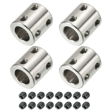 

Uxcell Shaft Coupler Connector L22 x D20 12mm to 12mm Bore Stainless Steel Rigid Coupling w Screw Silver 4Pack