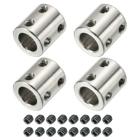 

Uxcell Shaft Coupler Connector L22 x D20 12mm to 12mm Bore Stainless Steel Rigid Coupling w Screw Silver 4Pack