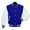 Blue-L, variant on Man’s Varsities Baseball Jackets Letterman Jackets Wool Body Leather Sleeves Baseball Bombers Jackets Windbreaker