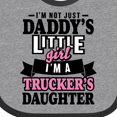thumbnail image 4 of Inktastic Im Not Just Daddys Little Im a Truckers Daughter Girls Baby Bib, 4 of 4