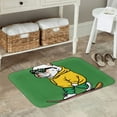 thumbnail image 7 of Rateoe Cool Skateboarding Bulldog Pattern Flannel Door Mat Indoor Outdoor Entrance, Waterproof All-Weather Doormat,Fade Resistant, Low Profile Entryway Mat 16x24in, 7 of 7