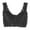 Black, variant on Fsqjgq Lace Bras for Women Front Zipper Brassiere Crop Top Solid Wireless Push up Small Chest Gathered&nbsp;Sports Bra Breathable Underwear Black L