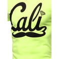 thumbnail image 3 of FashionOutfit Men's Neon Color Contrast Cali Moustache Printed Short Sleeve Tops, 3 of 3