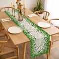 thumbnail image 3 of St. Patrick's Day Table Runner - 60 Inch Long, Kitchen Dining Table Runner Dresser Scarves, Spring Lucky Shamrocks Leaves Retro Country Farmhouse Decor for Coffee Tables Wedding Party Banquet, 3 of 8