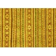 thumbnail image 1 of Ahgly Company Machine Washable Indoor Rectangle Oriental Yellow Modern Area Rugs, 2' x 5', 1 of 4