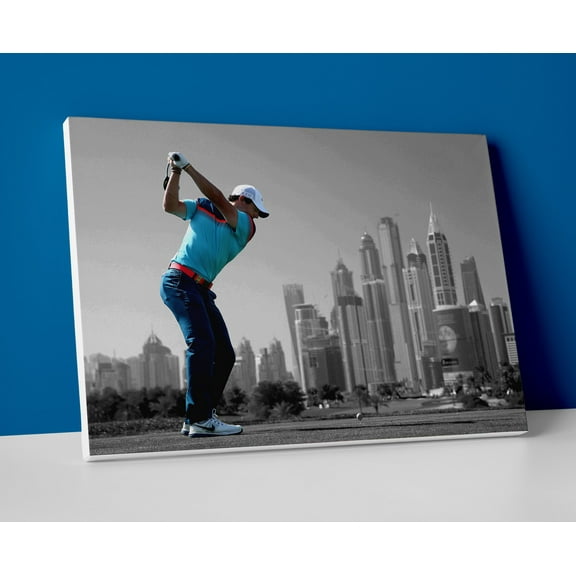 Rory McIlroy Golf Poster or Wrapped Canvas