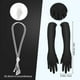 thumbnail image 4 of Juego de accesorios para mujer del Gran Gatsby de los años 20: diadema, guantes, collar de perlas y pendientes (estilo 3), 4 of 5
