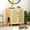 Beige, variant on NARTRU Cat Wooden Litter Box Enclosure with Scratching Doors for Cat Litter Boxes, Natural