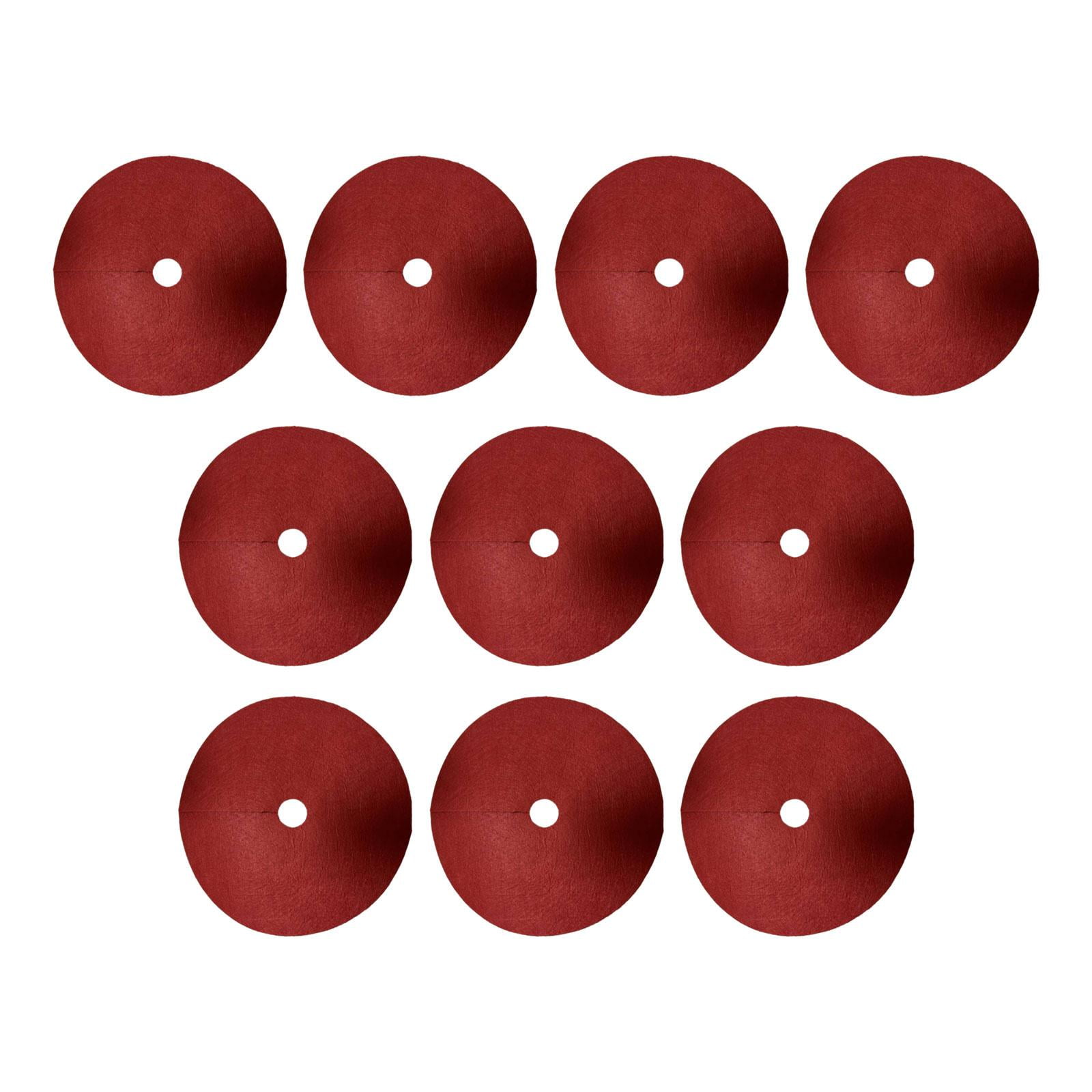 FashionCha 10 Pieces Tree Mulch Rings for Weed Control Fruit Tree Protector Thickened Plant Red