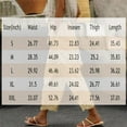 thumbnail image 2 of Women Casual Lightweight Drawstring Elastic Waist Cropped Pants with Pockets Blue L, 2 of 6