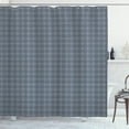 thumbnail image 1 of Ambesonne Japanese Shower Curtain, Geometric Floral Motif, 69"Wx70"L, Charcoal Grey Dark Blue, 1 of 3