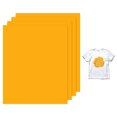 thumbnail image 1 of Uxcell 4 Hojas de Vinilo Puff 3D para Transferencia de Calor 12x10 Pulgadas Naranja Amarillo para Camisetas y Proyectos de Tela DIY, 1 of 7