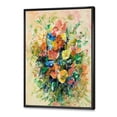 thumbnail image 3 of Designart 'Ancient Fresh Flowers Bouquet Of Wildflowers' Traditional Framed Canvas Wall Art Print, 3 of 5