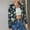 Blue, variant on Lilgiuy Women Casual Comfortable Print Long Sleeve Tops Jacket Outwear Winter Dresses for 2022