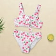 thumbnail image 4 of Coerni Girls 2 Piece Swimsuit Fruit Print Padded Bikini Bathing Suits with Cute Shorts Toddler Kids Quick Dry Swim Suits Sets, 4 of 6