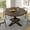 Brown, variant on ChVans 47" Round Dining Table for 4 People, Rustic Farmhouse Wooden Round Table for Kitchen Living Roon Dinning Room