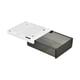 thumbnail image 3 of Caja de almacenamiento estilo cajón debajo del escritorio Estante de almacenamiento debajo de la mesa Contenedor duradero negro grande, 3 of 8