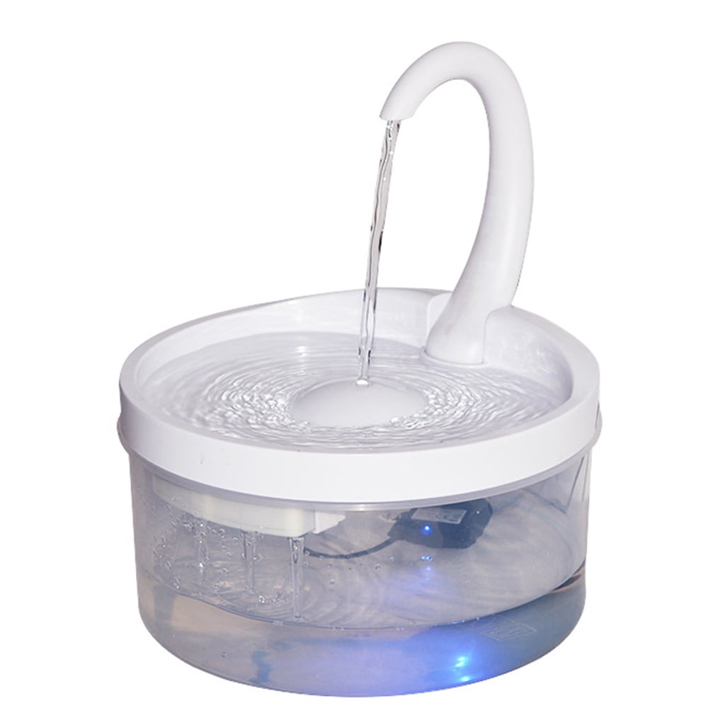 ZUARFY Intelligent Cat Drinking Water Fountain Automatic Circulating Water Dispenser Silent Water Filtration with Night Vision LED Water Level Window Pet Feeding Pump Smart Appliances