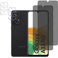 thumbnail image 1 of [2+2Pack] Privacy Screen Protector and Camera Lens Protector for Samsung Galaxy A33 5G, 9H Hardness, Anti-Scratch, Anti Spy, Tempered Glass Screen Protector for Samsung Galaxy A33 5G, 1 of 7