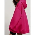 thumbnail image 6 of KelaJuan Women's Autumn Long Hooded Sweatshirt Long Sleeve Solid Color Hoodie with One Kangaroo Pocket, 6 of 6