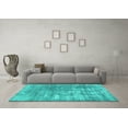 thumbnail image 3 of Ahgly Company Machine Washable Indoor Rectangle Persian Turquoise Blue Traditional Area Rugs, 4' x 6', 3 of 4