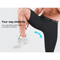 thumbnail image 6 of Niksa 2 Pack Men's Compression Pants, 3/4 One Leg Compression Tights Men Basketball Leg Sleeve Athletic Base Layer Leggings, 6 of 9
