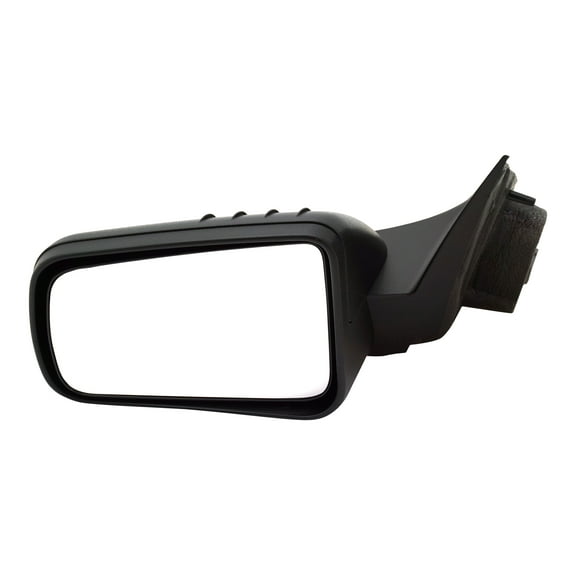 MIRROR Compatible with 2008-2011 Ford Focus Left Driver Power Glass With 1 Paintable and Textured Black Cap