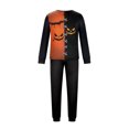 thumbnail image 5 of Halloween Family Matching Pajamas Sets, Halloween Family Moon Printed Loungewear, Spooky Season Holiday PJS Sleepwear, Seasonal Pajamas Casual Wear, Home Relaxation Wear Indoor Leisure, 5 of 6