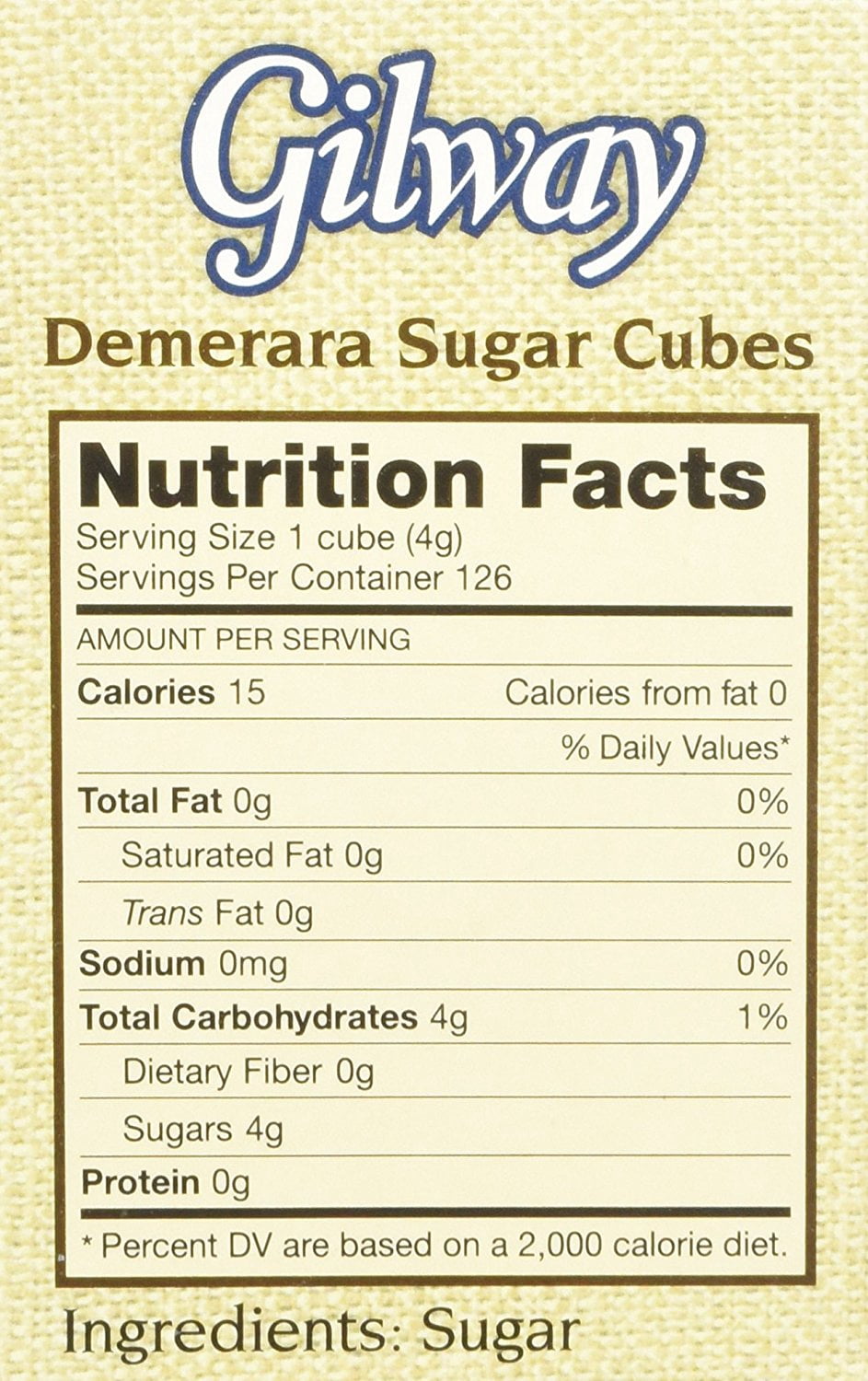 Gilway Demerara Sugar Cubes , 1.50 Ounce (Pack of 2)