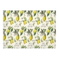 thumbnail image 3 of MYPOP Retro Butterfly Lemon Branch Cotton Linen Tablecloth 60x84 Inches, Green Leaf Desk Table Cloth Cover for Holiday Party Decoration, 3 of 6