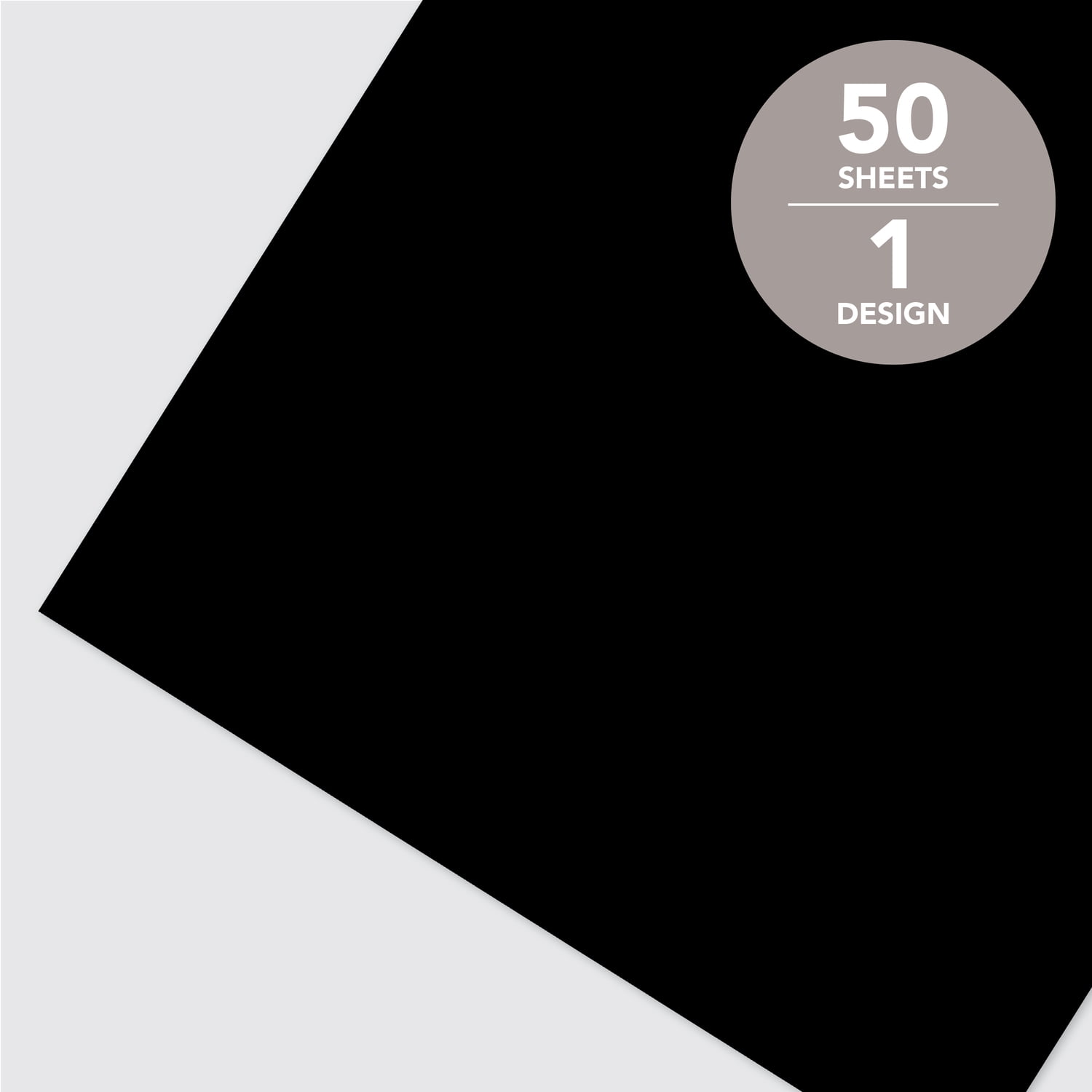 Roobee by Mara-Mi Black Cardstock Smooth Paper Stationery, 8.5" x 11," 200 GSM, 50 Count New