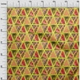 thumbnail image 3 of oneOone Polyester Spandex Dark Peach Fabric Geometric Tropical Texture Sewing Material Print Fabric By The Yard 56 Inch Wide, 3 of 4