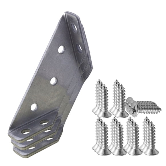 Father's Day Gifts Kcavykas Tools,decor,Outeers,Stainless Steel Multifunctional Corner Three Sided Fixed Corner Brace Cabinet Trapezoidal Hanging Angle Hanging Layer Board Support Furniture Connecto