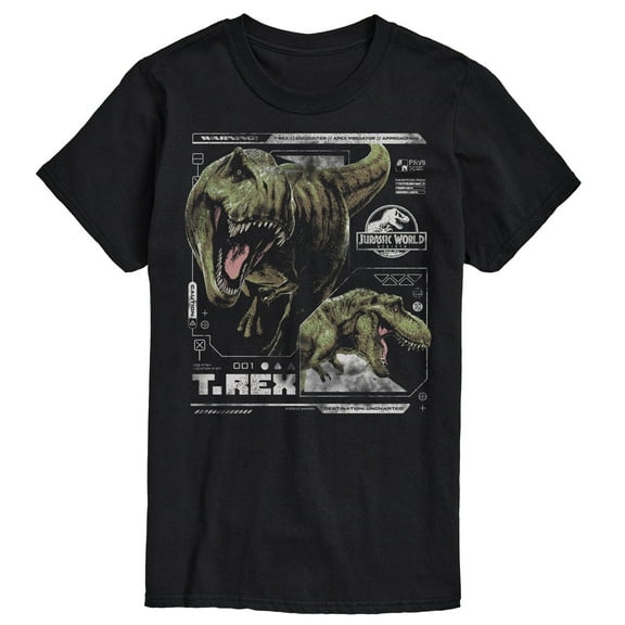 Jurassic World: Rebirth - T-Rex Digital Profile - Men's Short Sleeve Graphic T-Shirt