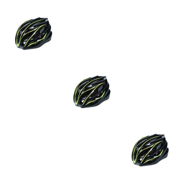 Toystoory Casco de ciclo transpirable con estilo de moda Cascos de ciclismo ligeros y ajustables Tamaño libre negro amarillento duradero Type1 NO1