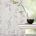 thumbnail image 2 of Linenwalas Natural Cotton Linen Semi-Sheer Curtains for Living Room 63 inch Length 2 Panels Set, Grommet Top, Semi Transparent Window Curtain Balance Privacy & Light (W-52xL-63 Inches /Vintage Print), 2 of 6