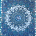 thumbnail image 2 of Blue Psychedelic Star Tapestry Hippie Indian Wall Hanging Beach Thorw Outdoor Picnic Blanket Bedspread Twin Size Tapestries by Oussum, 2 of 2