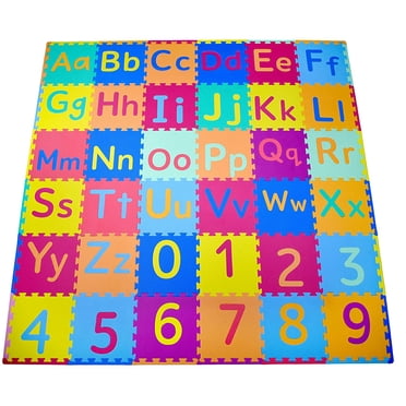 ToyVelt Foam Puzzle Floor Mat for Kids – Interlocking Play Mat with ...