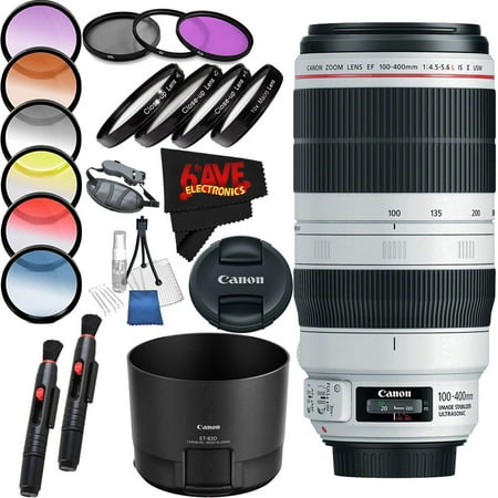 Canon EF 100-400mm F/4.5-5.6L IS II USM Lens International Version (No Warranty) Professional Accessory Combo(International Model)