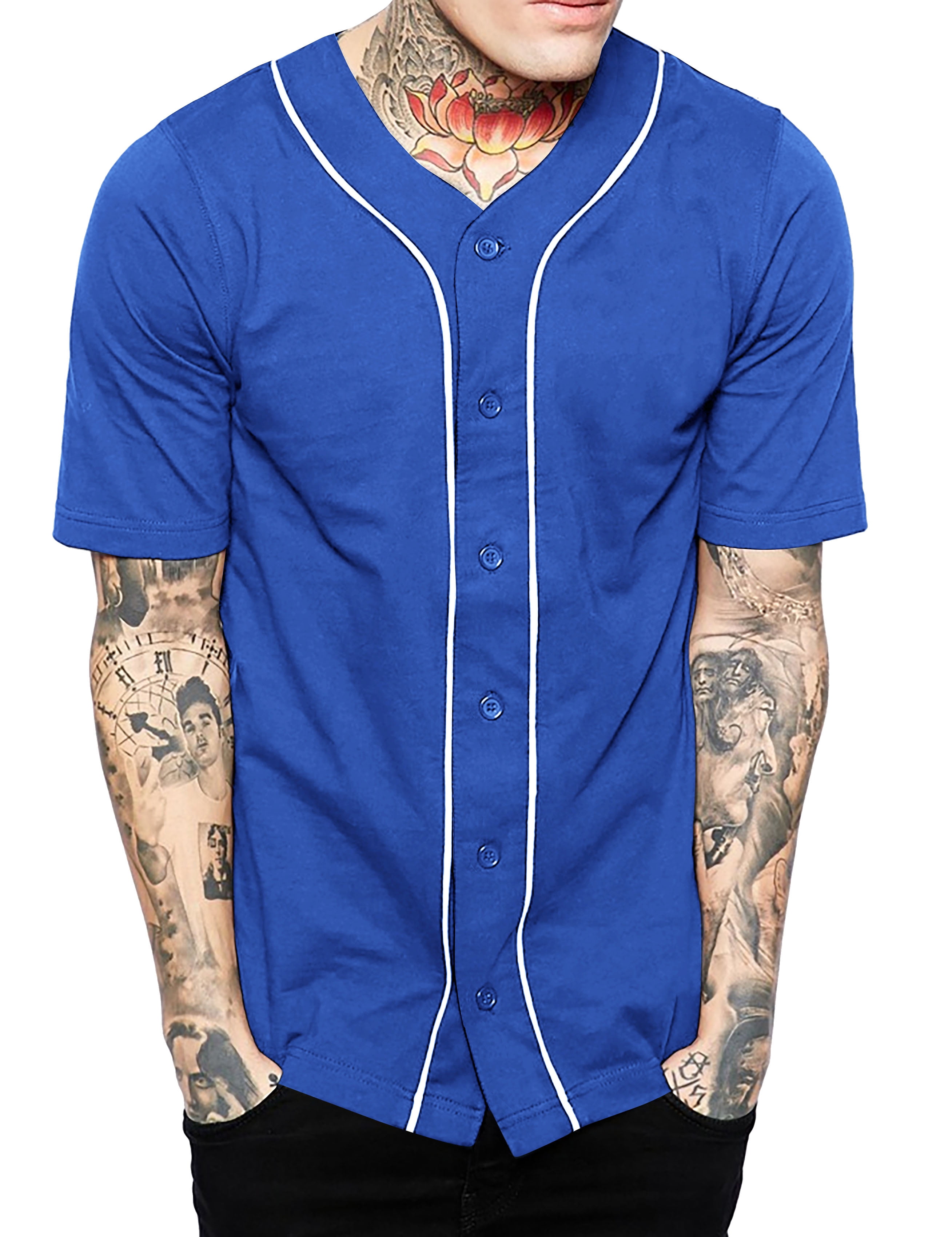 Ma Croix Made in USA Premium Baseball Jersey Active Button Shirt Uniform for Men Women Juniors Family Made in USA 
