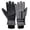 Gray, variant on Winter Ski Snow Gloves for Women Men Waterproof Touchscreen Snowboard Gloves Cold Weather Warm Thermal Fleece Lined Gloves with Pocket for Running Driving Cycling - Black