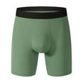 thumbnail image 2 of Gyujnb Men's Panties Long Plus Four Corners Large Size Quick Dry Pants,Green, 2 of 3