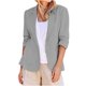 thumbnail image 1 of Vestidos Casuales Para Mujer, Blusas De Mujer De Moda Blusa tipo cárdigan informal con cuello vuelto y mangas 3/4 para mujer, 1 of 6